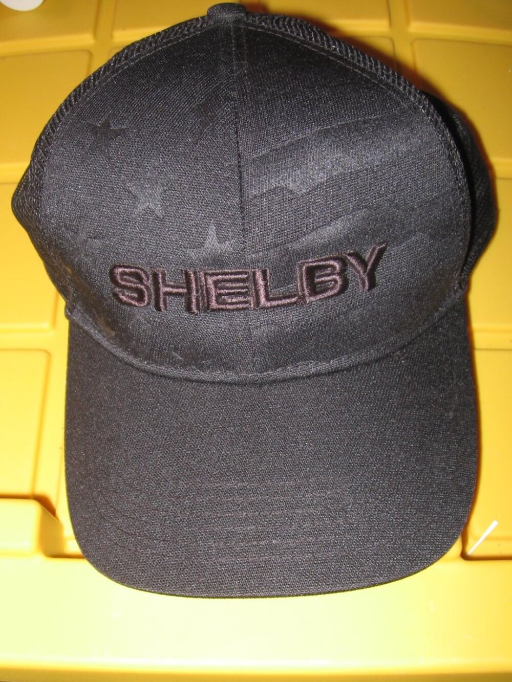 SHELBY Ballcap Black w/ Subdued Stars & Stripes C. Shelby Official Apparel